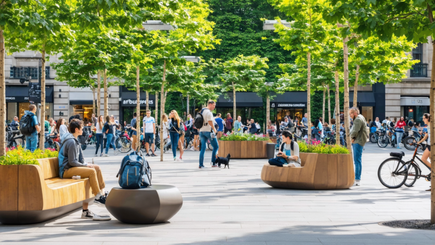 Mobilier urbain : façonnez des espaces publics accueillants et dynamiques