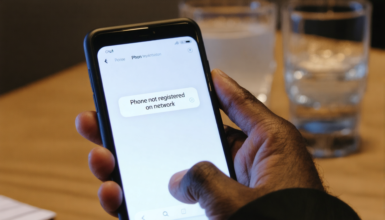Comprendre le message « Votre téléphone n’est enregistré sur aucun réseau » : causes et solutions